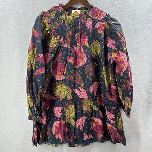 FARM Rio Patchwork Bananas Mini Doll Dress Womens XS Cottagecore Boho Whimsy